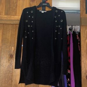 Black Eyelet Cardigan 🖤⛓